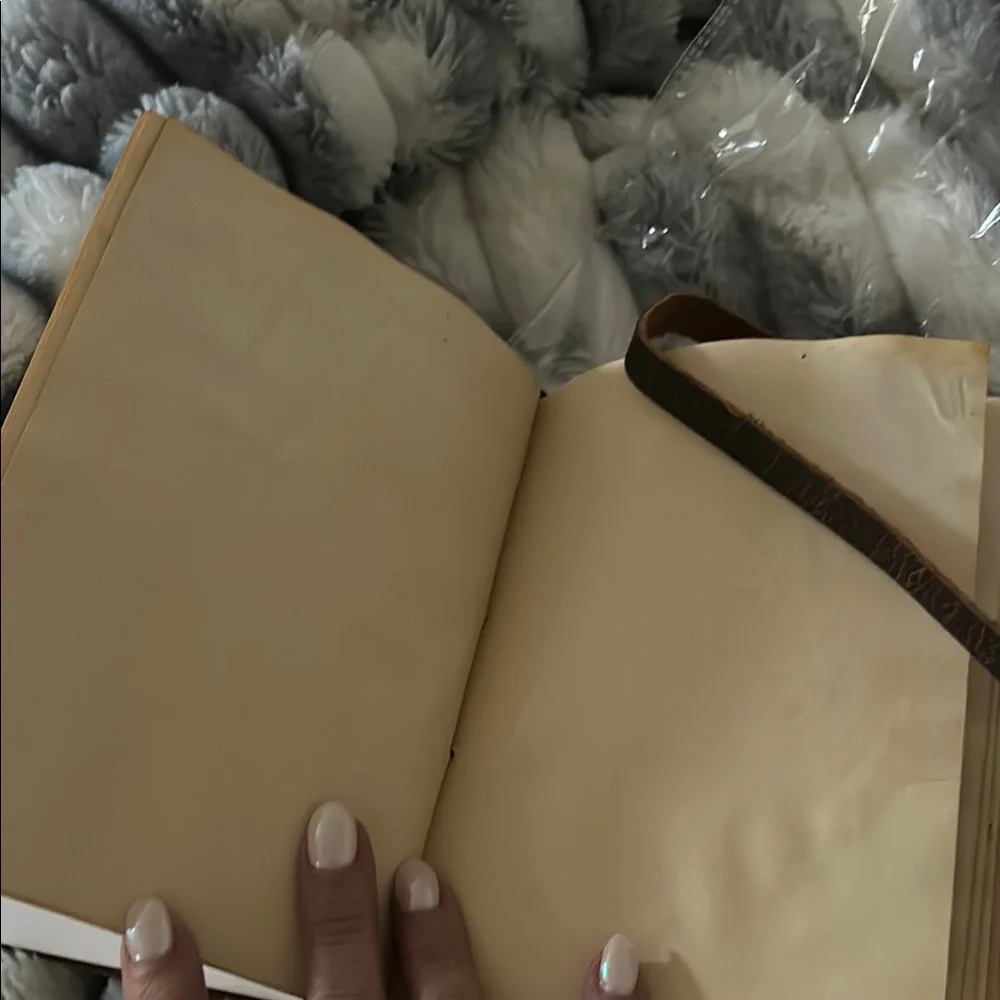 New in bag - Leather Village Brown Leather notebook. Antique look. All leather.